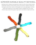 Aluminum Alloy Keychain Flexible Key Holder Clip EDC Aluminum Key Organizer Clip Keys Organizer Folder Keys Wallet Housekeeper