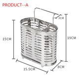 Multifunction Storage Box Rack Kitchen Organizer For Chopsticks Spoon Fork Stainless Steel Storage Rack Cutlery Holder Organizer