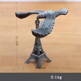 Creative metal balance eagle model landmark building decoration wrought ironl tower toy gift crafts