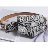 New Fanny Pack Women Waist Belt Bag serpentine Vintage Waist Bags Girl Fashion Bum Pouch Phone Leather Chest Packs Mochila mujer