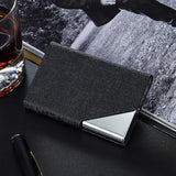 Business ID Credit Card Holder For Women Men Fashion Brand Metal Aluminum Card Wallet Case PU Leather Tarjetero Porte Carte