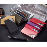 Business ID Credit Card Holder For Women Men Fashion Brand Metal Aluminum Card Wallet Case PU Leather Tarjetero Porte Carte