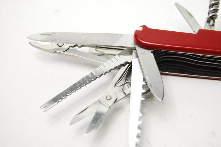 Multi-Functional Swiss 91mm Folding Knife Stainless Steel Multi Tool Army Knives Pocket Hunting Outdoor Camping Survival Knife