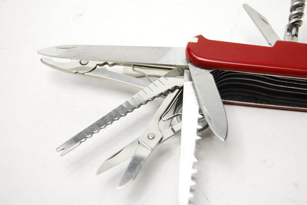 Multi-Functional Swiss 91mm Folding Knife Stainless Steel Multi Tool Army Knives Pocket Hunting Outdoor Camping Survival Knife