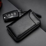 Genuine Leather Wallet Keychain Holder Pouch Purse Key Organizer Cover Bag Fashion Men Key Holder Car Key Case housekeeper