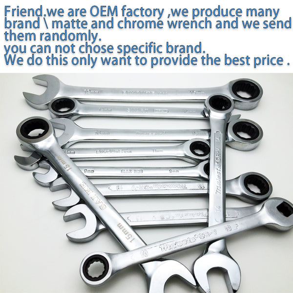 Ratchet Combination Metric Wrench Set Fine Tooth Gear Ring Torque and Socket Wrench Set Nut Tools for Repair A Set of Wrench