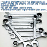 Ratchet Combination Metric Wrench Set Fine Tooth Gear Ring Torque and Socket Wrench Set Nut Tools for Repair A Set of Wrench
