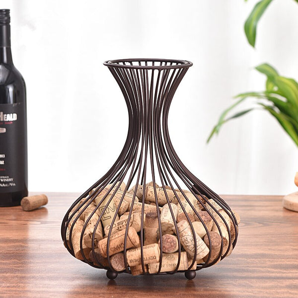 new wine rack wine stopper storage basket wholesale home decoration flower stand table decoration