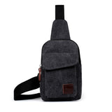 Men's Small Chest Sling Bags Travel Hiking Cross Body Messenger Shoulder Backpack Solid Men Canvas Bag Travel Bag Chestbags
