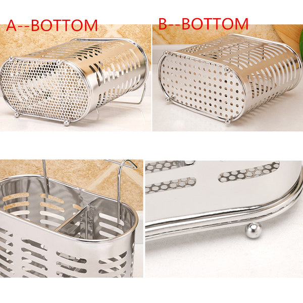 Multifunction Storage Box Rack Kitchen Organizer For Chopsticks Spoon Fork Stainless Steel Storage Rack Cutlery Holder Organizer