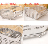 Multifunction Storage Box Rack Kitchen Organizer For Chopsticks Spoon Fork Stainless Steel Storage Rack Cutlery Holder Organizer