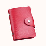 New 24 slots Fashion PU Leather Business Card Holder Organizer Hasp Men Women Bank Credit Card Holder Bag ID Card Wallet