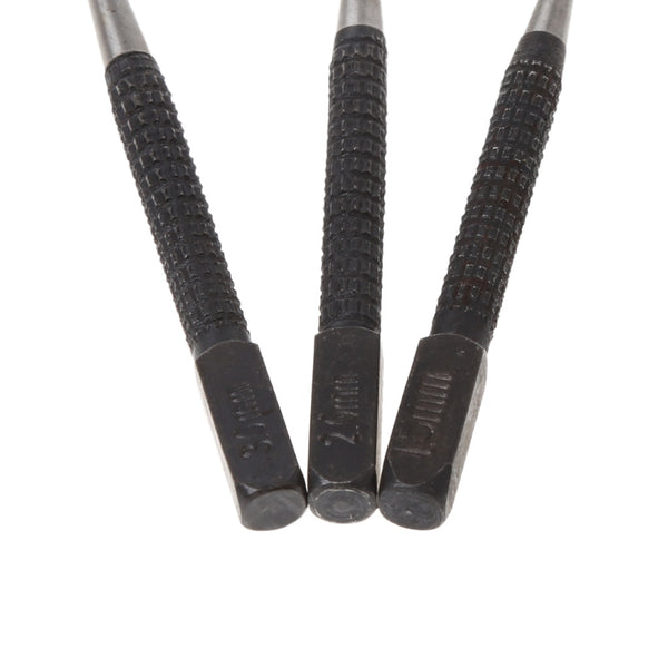 3 Pcs 3/32" Heavy Duty Centre Punch Steel Metal Spring Loaded Marking Hole Tool