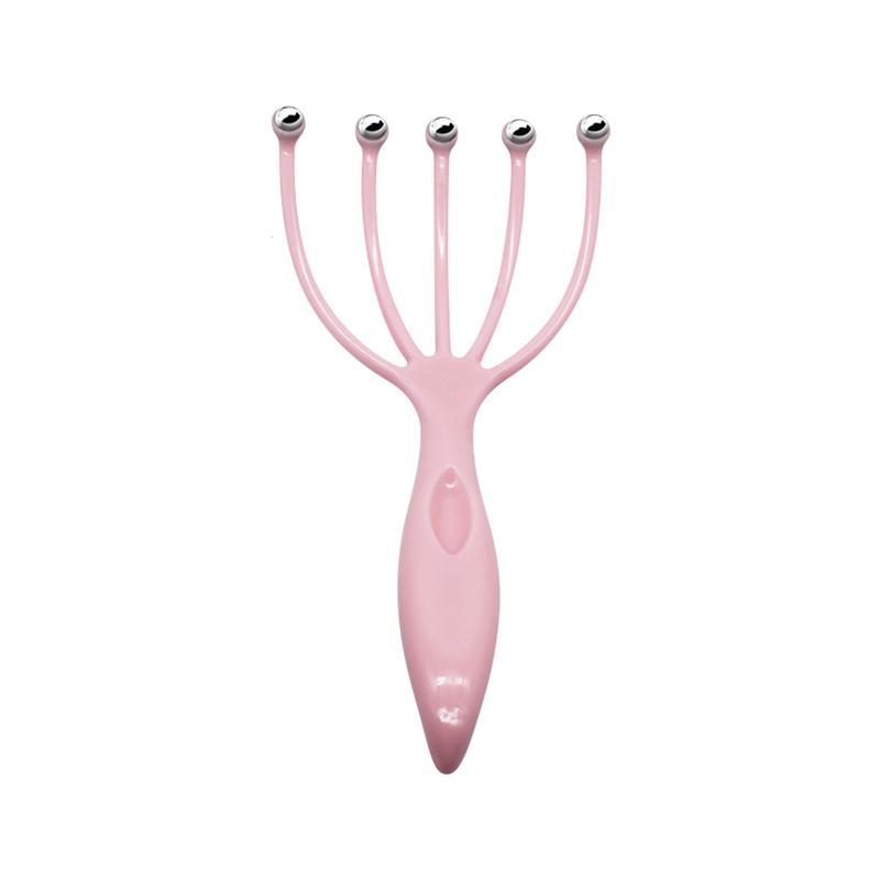 Five Finger Relax Massager Head Hair Held SPA Scalp Neck Stress Release Head Physician Steel Ball Massage Relaxation 1Pc