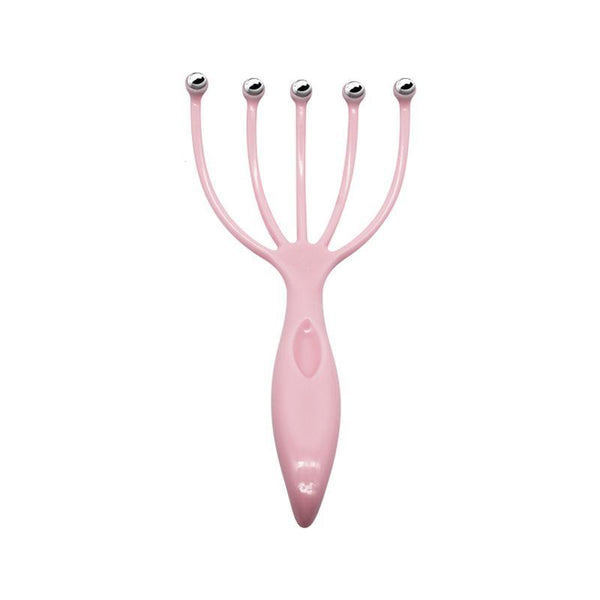 Five Finger Relax Massager Head Hair Held SPA Scalp Neck Stress Release Head Physician Steel Ball Massage Relaxation 1Pc