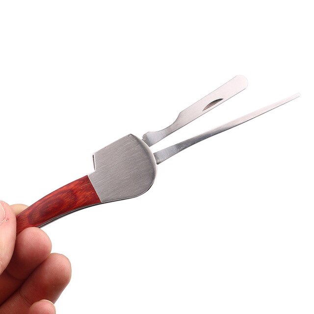 Stainless Steel Pipe 3in1 Red Tobacco Smoking Wood Cleaning Reamers Tamper Tool Secondary image