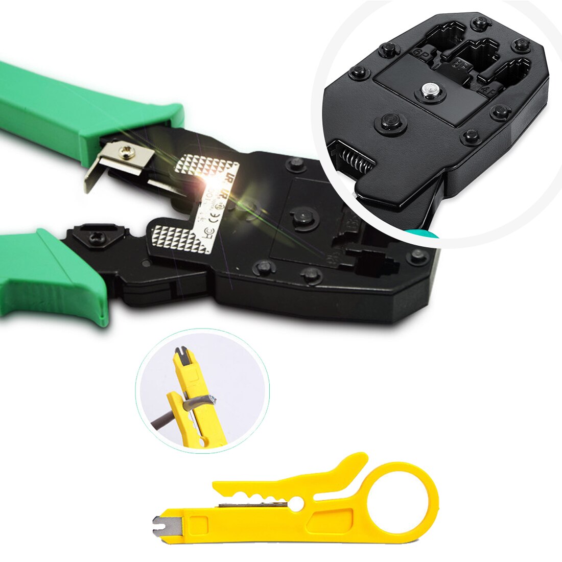 Professional Network Lan rj45 rj11 with Wire Cable Crimper Crimp PC Network Hand Tools Herramientas Secondary image