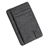 Slim Rfid Blocking Leather Wallet Credit Id Card Holder Purse Money Clip Card Case Passport Cover Business Card Holder Tarjetero