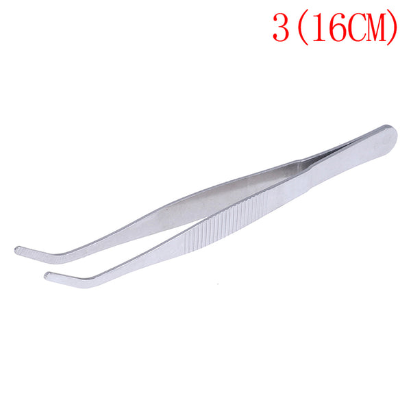 1PC Hot New Stainless Multifuctional Steel Elbow Tweezers Aquarium Clear Clip Tool Medical Repair Tools 12.5/14/16/18/20/25/30cm