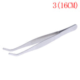 1PC Hot New Stainless Multifuctional Steel Elbow Tweezers Aquarium Clear Clip Tool Medical Repair Tools 12.5/14/16/18/20/25/30cm