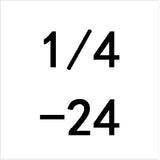 1Pc 1/4 - 20 24 27 28 32 36 40 UNC UNS UNF UNEF Right Hand US Tap Pitch Threading Tools For Mold Machining TPI 1/4"