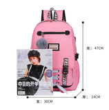 Large school bags for teenage girls usb with lock Anti theft backpack women Book bag big High School bag youth Leisure College