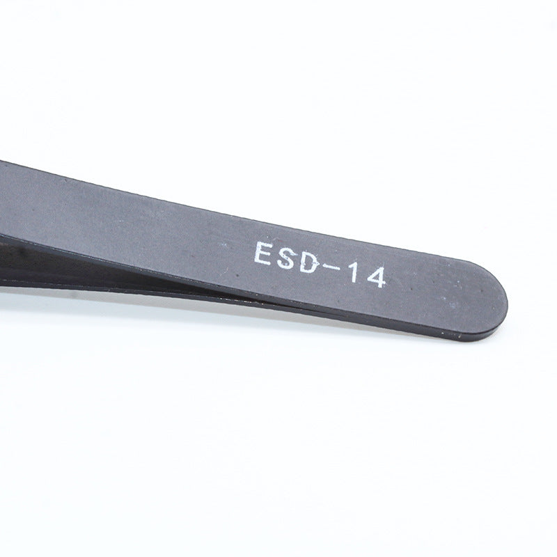 10 model metal anti-static bending straight tip tweezers precision welding  electronic ESD tweezers for soldering smd tool set