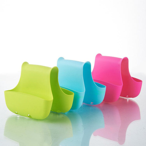 High-quality Double Sink Caddy Saddle Style Kitchen Organizer Storage Sponge Holder Rack Tool m21