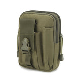 Men waist bag Casual Durable waist pack Belt Canvas Multifunction Military Bag Zipper Waterproof Waist Bag for Outdoor Wear