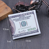 Men Women Bifold Three Options PU Wallet ID Credit Card Storage Holder Purses Fashion Money Clips Dollar Organizer Carteras