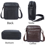 Casual Men Bag for 9 Inch iPad Handbag Men Shoulder Bags for Man Messenger Bag Business Male Crossbody Bags Travel PU Leather