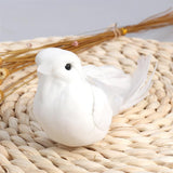2PCS/lot Cute Artificial Feather Birds Bundled Foam Pigeons with Claw Photo Props Home Decoration