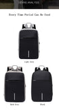 Men Multifunction Anti Theft Backpack 15.6" Inch USB Charging Laptop Backpacks Waterproof Schoolbag Business Travel Bags for Men