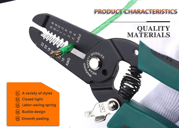 Wire Stripper Decrustation Pliers Multi tool Repair Tool Pliers Cable Wire Stripping Pliers Crimping Tool Pliers Combination