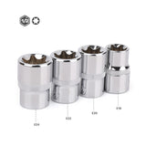 1/4" 3/8" 1/2 E-Socket Sockets Set Adapter Torx Star Bit Repair Hand Tools Head for Torque Spanner Ratchet Socket Wrench