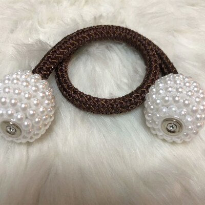 1x Pearl Magnetic Curtain Clip Curtain Holders Tieback Buckle Clips Hanging Ball Buckle Tie Back Curtain Accessories Home Decor