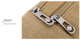 Vintage Men Casual Durable Fanny Waist Pack Male Waist Bags Belt Canvas New Hip Bum Military Bag Pouch Three Zipper Pocket