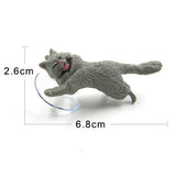 Diy Cat Sucker Animal Phone Bracket Support posture home decor miniature fairy garden decoration accessories modern figurine toy