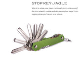 Aluminum Alloy Keychain Flexible Key Holder Clip EDC Aluminum Key Organizer Clip Keys Organizer Folder Keys Wallet Housekeeper
