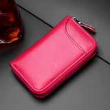 Genuine Leather Wallet Keychain Holder Pouch Purse Key Organizer Cover Bag Fashion Men Key Holder Car Key Case housekeeper