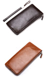 Men's Leather Wallet Classic Long Style Card Holder Male Purse Quality Zipper Large Capacity Brand Luxury Phone Wallet carteira