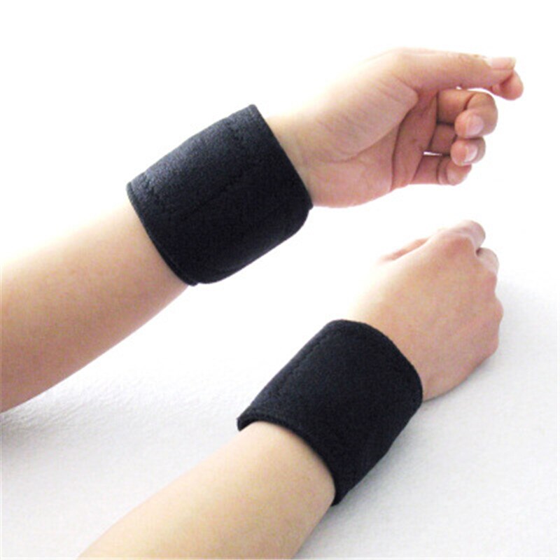 Self-heating Tourmaline Wrist Far Infrared Ray Magnetic Therapy Brace Support Belt Tourmaline Massager Wrist Products 2 pcs/lot Secondary image