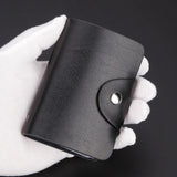 Fashion PU Function 24 Bits Card Case Business Card Holder Men Women Credit Passport Card Bag ID Passport Card Wallet
