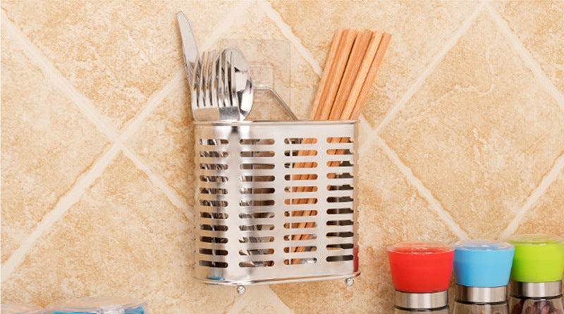 Multifunction Storage Box Rack Kitchen Organizer For Chopsticks Spoon Fork Stainless Steel Storage Rack Cutlery Holder Organizer