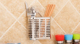 Multifunction Storage Box Rack Kitchen Organizer For Chopsticks Spoon Fork Stainless Steel Storage Rack Cutlery Holder Organizer