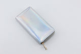 New Fashion Laser Zipper Long Wallet Women Leather Money Pouch Coin Phone Card Passport Holder Clutch Wallets Female Purses