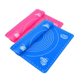 High Quality 1pc Silicone Roll Cut Mat Rolling Cutting Pad Fondant Cake Dough Decorating Tool