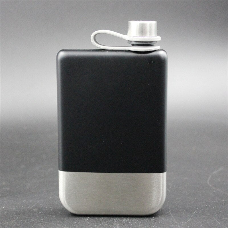 8oz Hip Flask with Funnel 304 Stainless Steel Whisky Flask for Alcohol Outdoor Pocket Metal Liquor Wine Whiskey Bottle Main image
