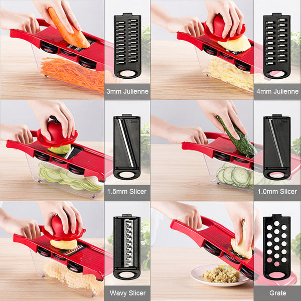 Manual Vegetable Cutter With Steel Blade Potato Peeler Carrot Grater For Vegetable Mandoline Slicer Kitchen Accessories Gadget