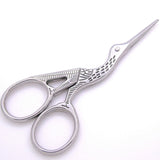 Stainless Steel Retro Tailor Scissor Crane Shape Sewing Small Embroidery Craft CrossStitch Scissors DIY Home Tools (Golden)